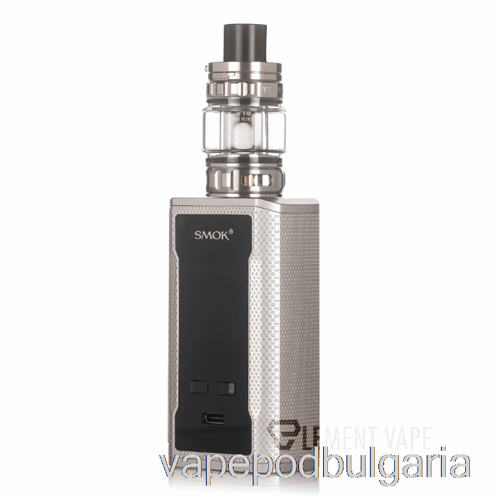 Vape 10000 Дръпки Smok R-kiss 2 200w Starter Kit Silver